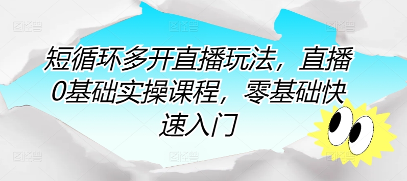 零基础直播攻略：快速掌握直播技巧，实现直播小白到高手的蜕变！-九源吧