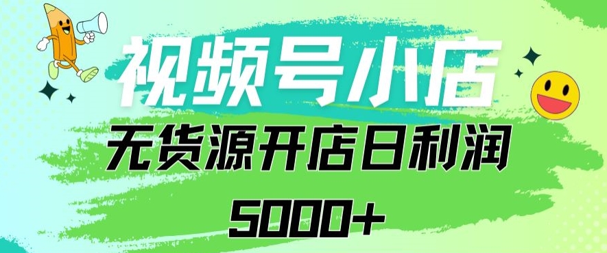 视频号无货源小店：从0到1日订单量千单以上纯利润稳稳5000+【揭秘】-九源吧
