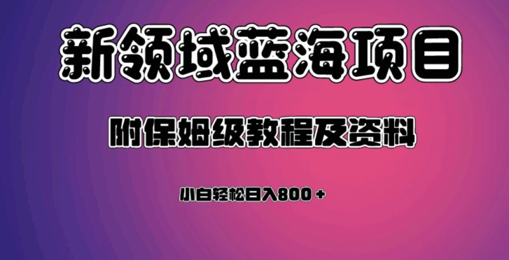 虚拟资源蓝海领域新项目，轻松日入800＋，附保姆级教程及资料-九源吧