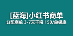 2023蓝海项目，小红书商单，快速千粉，长期稳定，最强蓝海没有之一-九源吧