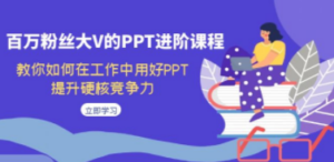 百万粉丝大V的PPT进阶课程，教你如何在工作中用好PPT，提升硬核竞争力-九源吧