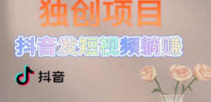 独创躺赚模式，短视频变现，每天发3条视频，被动收入，新号60+后期无上限-九源吧