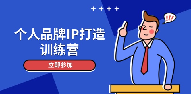 个人品牌IP打造训练营，打造人设吸粉话术，日增精准粉，玩转社群变现技巧-九源吧网赚