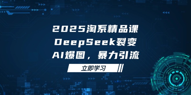 2025 淘系精品课，DeepSeek 裂变，AI 爆图，暴力引流-九源吧网赚