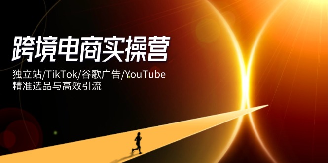 跨境电商实操营：独立站/TikTok/谷歌广告/YouTube，精准选品与高效引流-九源吧网赚学院
