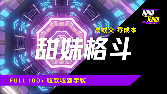 高成交零成本，售卖甜美格斗课程，谁发谁火，加爆微信，日入1000+收款…-九源吧网赚