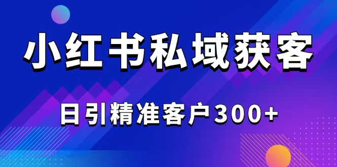 2025最新小红书平台引流获客截流自热玩法讲解，日引精准客户300+-九源吧网赚学院