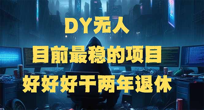 DY无人，目前最稳的项目，矩阵放大边旅游边赚钱，好好好干两年退休-九源吧网赚学院