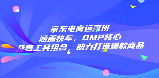 京东电商运营班：涵盖快车，DMP核心及各工具组合，助力打造爆款商品-九源吧网赚