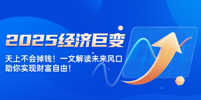 2025经济巨变，天上不会掉钱！一文解读未来风口，助你实现财富自由！-九源吧网赚学院