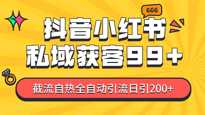 某音，小红书，野路子引流玩法截流自热一体化日引200+精准粉 单日变现3…-九源吧网赚