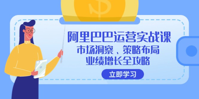 阿里巴巴运营实战课：市场洞察、策略布局、业绩增长全攻略-九源吧网赚