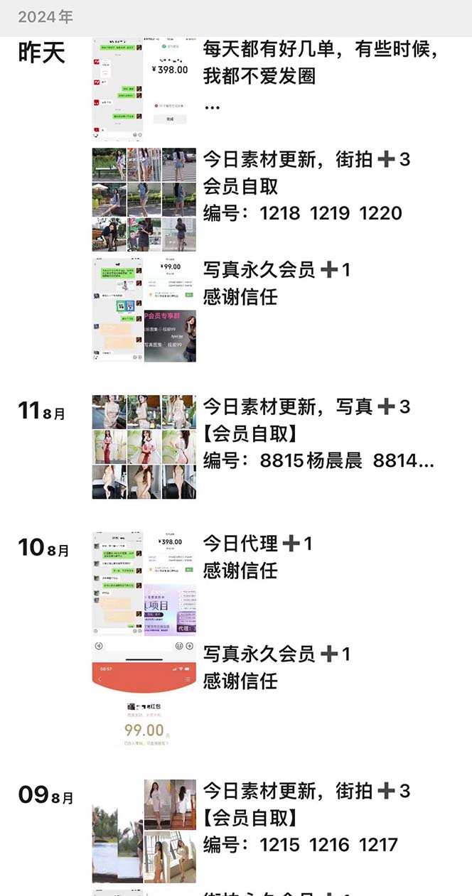 写真套图项目：抄作业可以获利的项目。招代理，招会员，无限裂变变现-九源吧网赚