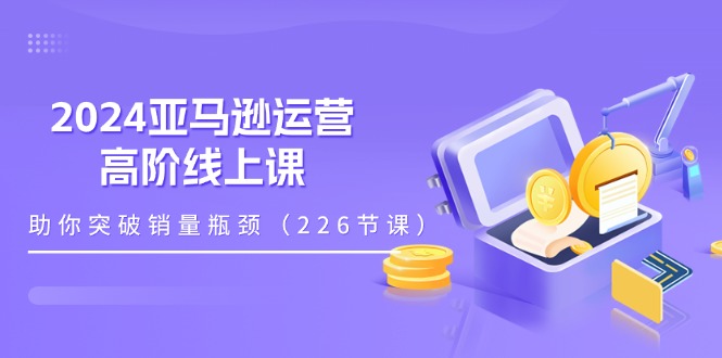 2024跨境亚马逊运营高阶线上课，助你突破销量瓶颈（228节课）-九源吧网赚