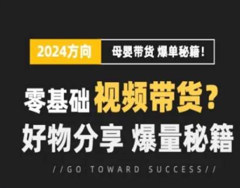 短视频母婴赛道实操流量训练营，零基础视频带货，好物分享，爆量秘籍-九源吧网赚