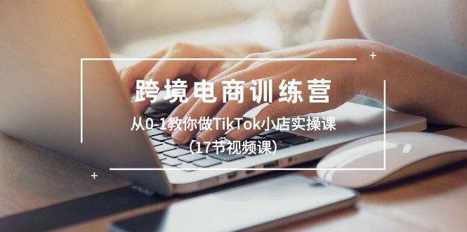 跨境电商训练营：从0-1教你做TikTok小店实操课（17节视频课）-九源吧网赚