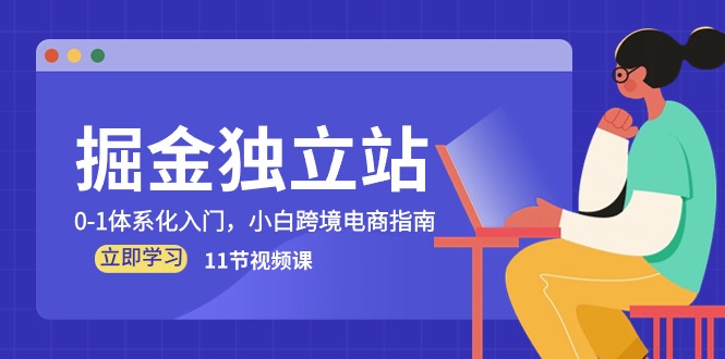 独立站掘金，0-1体系化入门，跨境电商新手宝典（11节视频课）-九源吧网赚