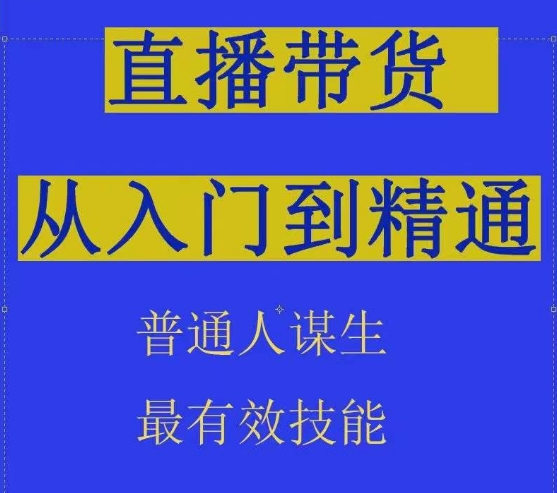 2024抖音直播带货技术：直播间拆解抖运营从入门到精通，普通人谋生最有效技能-九源吧网赚