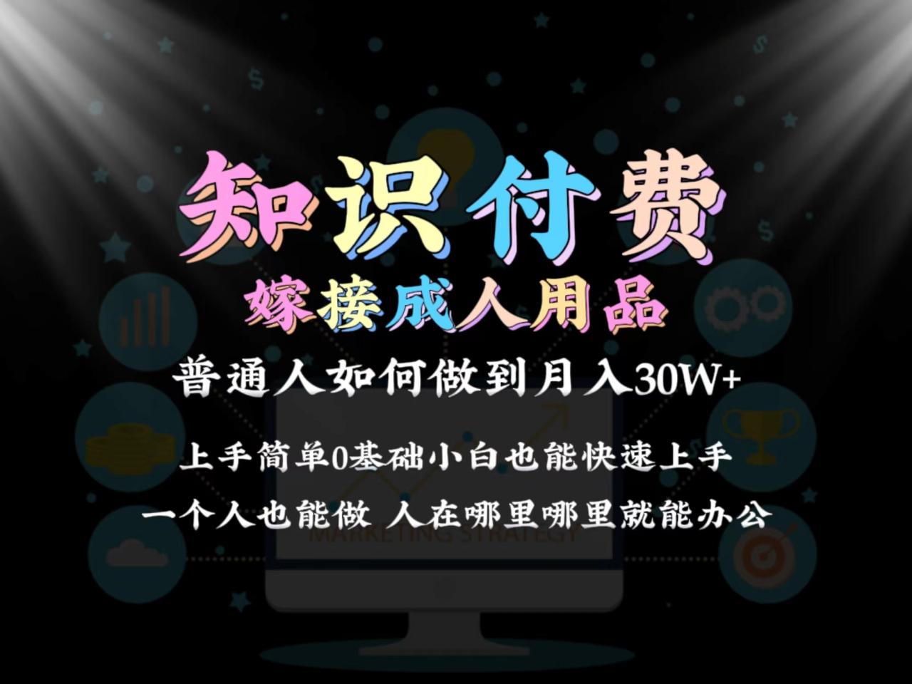 2024普通人做知识付费结合成人用品如何实现单月变现30w 保姆教学1.0-九源吧网赚