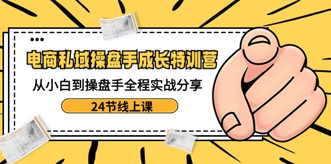 电商私域操盘手成长特训：从小白到操盘手全程实战分享【24节线上课】-九源吧网赚