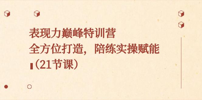 表现力巅峰特训课程，全方位打造，焕发个人魅力，陪练实操赋能（21节课）-九源吧网赚
