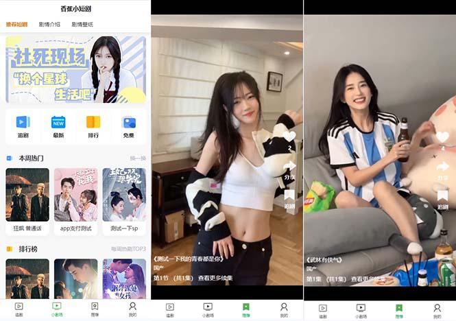 小剧场短剧影视系统源码 全开源 带支付收益+会员机制+代理推广等模式【源码+视频教程】-九源吧网赚