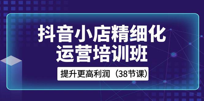 抖音小店运营培训班，精细化提升利润之路（38节课）-九源吧网赚