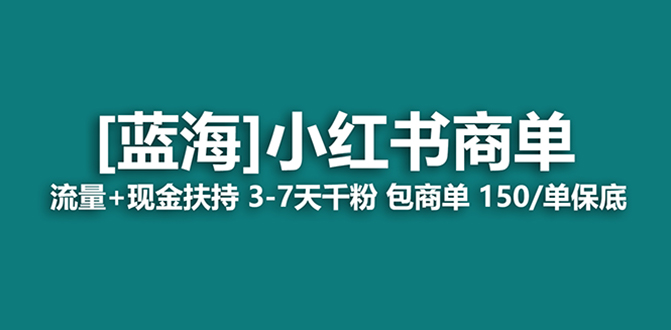蓝海项目，小红书商单！长期稳定，七天变现，商单分配，月入过万-九源吧网赚学院