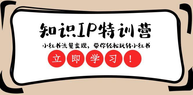 知识IP特训营：小红书流量变现，开启你的小红书玩转之旅（23节视频课）-九源吧网赚学院