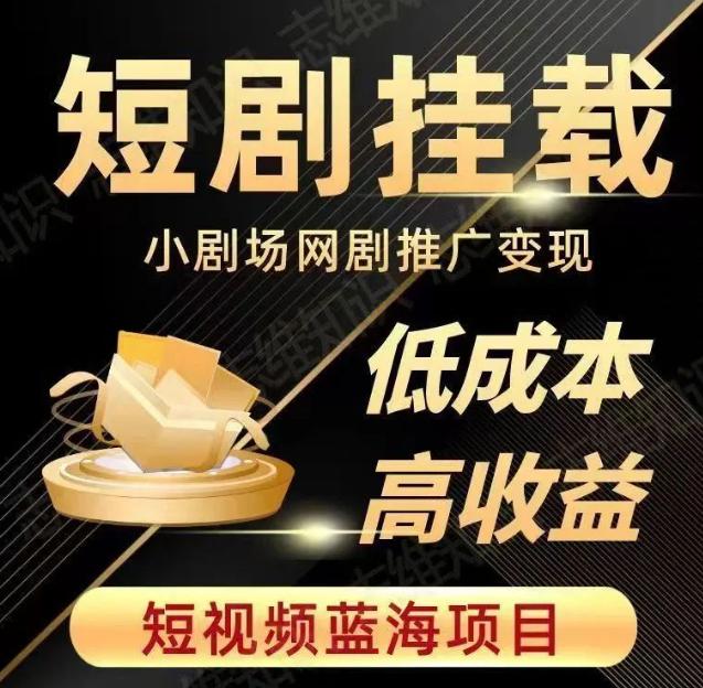 2023年短视频蓝海项目：抖音快手短剧推广攻略，低成本高收益实战教程-九源吧网赚学院