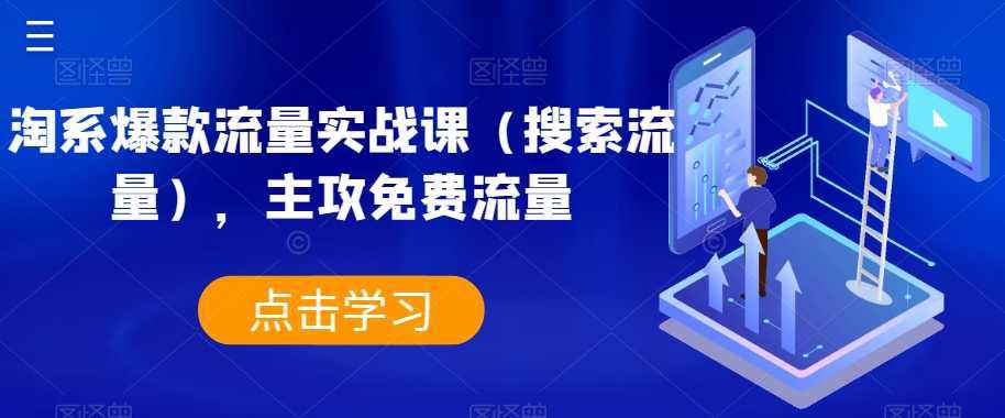 淘系爆款流量实战课（搜索流量），主攻免费流量-九源吧网赚学院