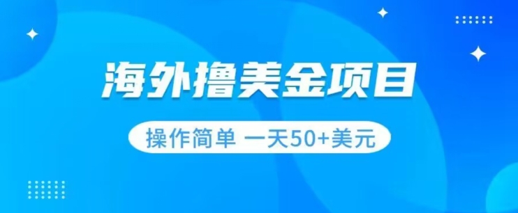 撸美金项目无门槛操作简单小白一天50+美刀-九源吧资源站