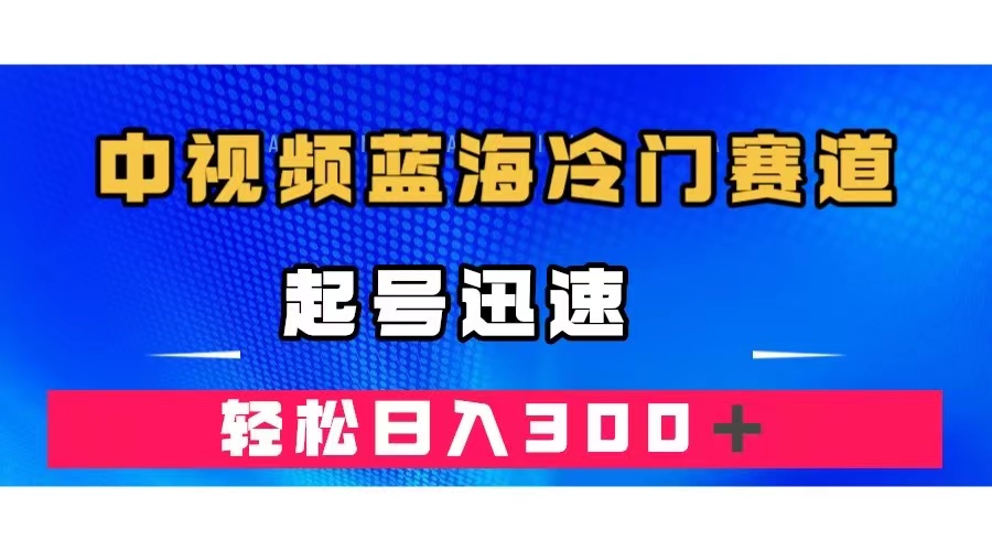 中视频蓝海冷门赛道，韩国视频奇闻解说，起号迅速，日入300＋-九源吧网赚