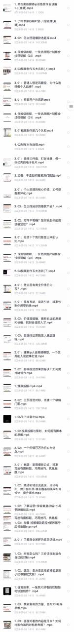 自媒体-成长IP训练营【第4期】：带你从0到1跑通小红书-闭环（39节）