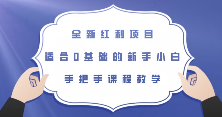 全新红利项目，零基础新手也能轻松上手【揭秘】-九源吧网赚学院
