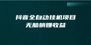 抖音全自动挂机薅羊毛，单号一天5-500＋，纯躺赚不用任何操作-九源吧网赚