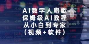 AI数字人唱歌，保姆级AI教程，从小白到专家（视频+软件）-九源吧网赚