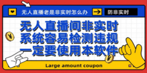 最新无人直播防非实时软件，扬声器转麦克风脚本【软件+教程】-九源吧资源站
