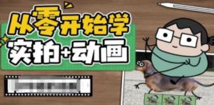 从零开始学实拍加动画，实拍加动画创意教程（49节视频课）-九源吧