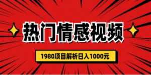 热门话题视频涨粉变现1980项目解析日收益入1000-九源吧网赚