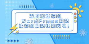 深度加速你的WordPress网站，让你的网站快如闪电-九源吧网赚学院