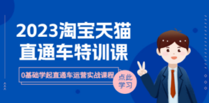 2023淘宝·天猫直通车评特训课，0基础学起直通车运营实战课程（8节课时）-九源吧资源站