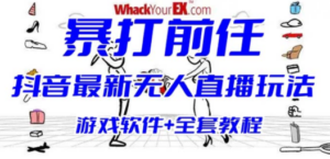 抖音最火无人直播玩法暴打前任弹幕礼物互动整蛊小游戏 (游戏软件+开播教程)-九源吧网赚
