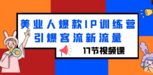 美业人爆款IP训练营，引爆客流新流量（17节视频课）-九源吧网赚