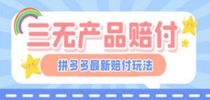 最新PDD三无产品赔付玩法，一单利润50-100元【详细玩法揭秘】-九源吧网赚