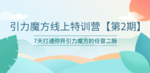 引力魔方线上特训营【第二期】五月新课，7天打通你开引力魔方的任督二脉-九源吧网赚学院