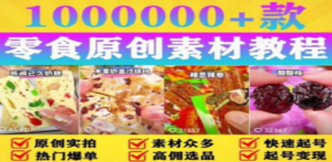 抖音零食起号教程，手把手教你做爆款视频，暴利变现（附赠原创高清素材）-九源吧网赚