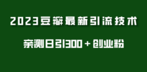 2023豆瓣引流最新玩法，实测日引流创业粉300＋（7节视频课）-九源吧网赚