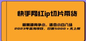 2023爆火的快手网红IP切片，号称日佣5000＋的蓝海项目，二驴的独家授权-九源吧网赚