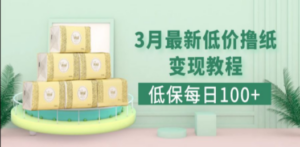 低保(每日100+)3月最新拼多多果冻宝盒低价撸纸变现+销售详细教程-九源吧网赚